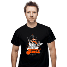 Load image into Gallery viewer, Secret_Shirts T-Shirts, Unisex / Small / Black Woodwork Orange