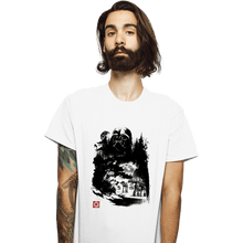 Load image into Gallery viewer, Daily_Deal_Shirts T-Shirts, Unisex / Small / White Dark Lord In The Snow Planet Sumi-e