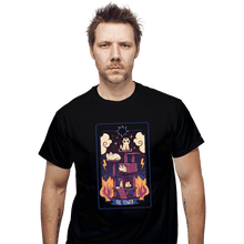 Load image into Gallery viewer, Daily_Deal_Shirts T-Shirts, Unisex / Small / Black The Tower Cat Tarot