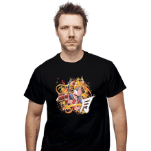 Load image into Gallery viewer, Shirts T-Shirts, Unisex / Small / Black Samurai Moon