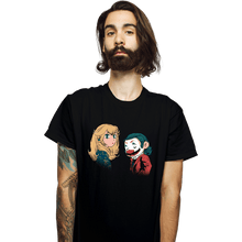 Load image into Gallery viewer, Daily_Deal_Shirts T-Shirts, Unisex / Small / Black Mario And Peach
