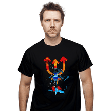 Load image into Gallery viewer, Shirts T-Shirts, Unisex / Small / Black Neptune Splash