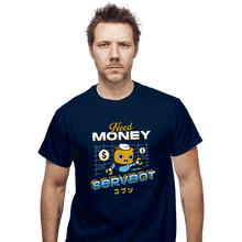 Load image into Gallery viewer, Shirts T-Shirts, Unisex / Small / Navy Servbot and Money
