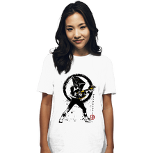 Load image into Gallery viewer, Shirts T-Shirts, Unisex / Small / White Black Ranger Sumi-e