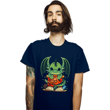 Load image into Gallery viewer, Shirts T-Shirts, Unisex / Small / Navy Dragon Dice
