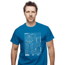 Load image into Gallery viewer, Shirts T-Shirts, Unisex / Small / Sapphire RX-78-2 Blueprint
