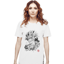 Load image into Gallery viewer, Shirts T-Shirts, Unisex / Small / White Super Saiyan Warrior