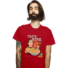 Load image into Gallery viewer, Last_Chance_Shirts T-Shirts, Unisex / Small / Red Original Cap'n