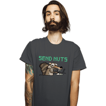 Load image into Gallery viewer, Shirts T-Shirts, Unisex / Small / Charcoal Send Nuts