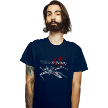 Load image into Gallery viewer, Shirts T-Shirts, Unisex / Small / Navy T-65 X-Wing
