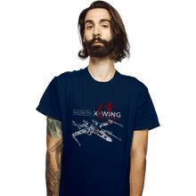 Load image into Gallery viewer, Shirts T-Shirts, Unisex / Small / Navy T-65 X-Wing