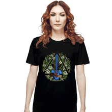 Load image into Gallery viewer, Daily_Deal_Shirts T-Shirts, Unisex / Small / Black Warrior In The Forest

