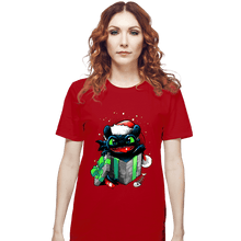 Load image into Gallery viewer, Secret_Shirts T-Shirts, Unisex / Small / Red The Christmas Dragon