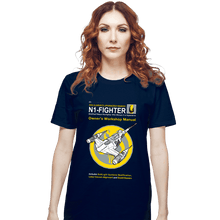 Load image into Gallery viewer, Daily_Deal_Shirts T-Shirts, Unisex / Small / Navy N1 Fighter Manual