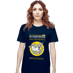 Daily_Deal_Shirts T-Shirts, Unisex / Small / Navy N1 Fighter Manual