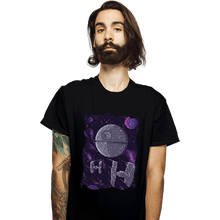 Load image into Gallery viewer, Daily_Deal_Shirts T-Shirts, Unisex / Small / Black Pixel Death Star