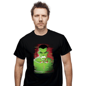 Shirts T-Shirts, Unisex / Small / Black Glitch Hulk