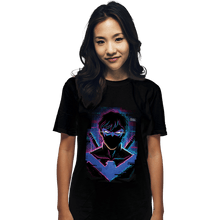 Load image into Gallery viewer, Daily_Deal_Shirts T-Shirts, Unisex / Small / Black Glitch Nightwing