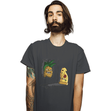 Load image into Gallery viewer, Shirts T-Shirts, Unisex / Small / Charcoal Here's Pineapple