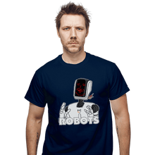 Load image into Gallery viewer, Daily_Deal_Shirts T-Shirts, Unisex / Small / Navy Robots

