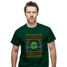 Load image into Gallery viewer, Shirts T-Shirts, Unisex / Small / Forest Leonardo Christmas