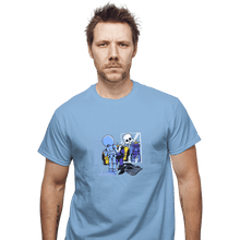 Load image into Gallery viewer, Shirts T-Shirts, Unisex / Small / Powder Blue Skull Style
