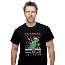 Load image into Gallery viewer, Shirts T-Shirts, Unisex / Small / Black Merry T-Rexmas