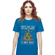 Load image into Gallery viewer, Shirts T-Shirts, Unisex / Small / Sapphire Fatty Christmas
