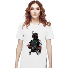 Load image into Gallery viewer, Shirts T-Shirts, Unisex / Small / White Mandalorian Bounterhunter