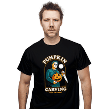 Load image into Gallery viewer, Secret_Shirts T-Shirts, Unisex / Small / Black Halloween Carving