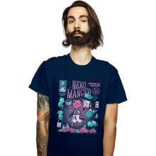 Load image into Gallery viewer, Shirts T-Shirts, Unisex / Small / Navy Nekomancer