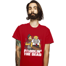 Load image into Gallery viewer, Shirts T-Shirts, Unisex / Small / Red Paddlin' The Dead