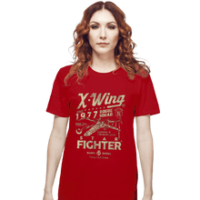 Load image into Gallery viewer, Daily_Deal_Shirts T-Shirts, Unisex / Small / Red X-Wing Garage