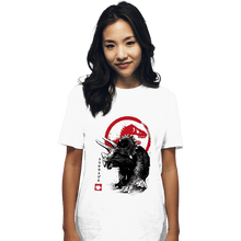 Load image into Gallery viewer, Shirts T-Shirts, Unisex / Small / White TRICERATOPS SUMI-E halftones