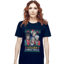 Load image into Gallery viewer, Shirts T-Shirts, Unisex / Small / Navy Golden Christmas