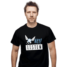 Load image into Gallery viewer, Sold_Out_Shirts T-Shirts, Unisex / Small / Black Hey Shut Up!