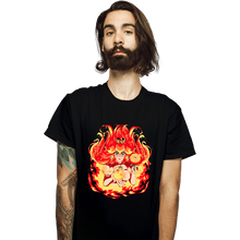 Load image into Gallery viewer, Daily_Deal_Shirts T-Shirts, Unisex / Small / Black Peach Fire