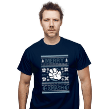 Load image into Gallery viewer, Shirts T-Shirts, Unisex / Small / Navy Merry Xmash