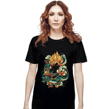 Load image into Gallery viewer, Secret_Shirts T-Shirts, Unisex / Small / Black Colorful Dragon.