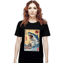 Load image into Gallery viewer, Secret_Shirts T-Shirts, Unisex / Small / Black Hunting The Shark In Japan