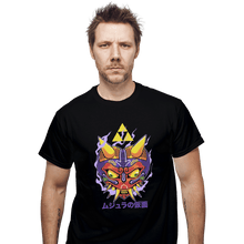 Load image into Gallery viewer, Shirts T-Shirts, Unisex / Small / Black Majora's Oni Mask