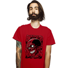 Load image into Gallery viewer, Daily_Deal_Shirts T-Shirts, Unisex / Small / Red Dead By Dawn Skull