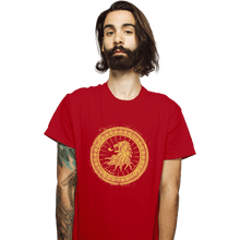 Load image into Gallery viewer, Shirts T-Shirts, Unisex / Small / Red Seal Of Lions