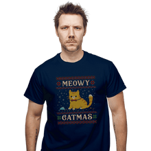 Load image into Gallery viewer, Daily_Deal_Shirts T-Shirts, Unisex / Small / Navy Meowy Catmas