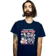 Load image into Gallery viewer, Daily_Deal_Shirts T-Shirts, Unisex / Small / Navy Frozen Heads