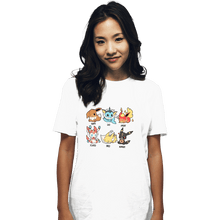 Load image into Gallery viewer, Secret_Shirts T-Shirts, Unisex / Small / White Eevee Emotes