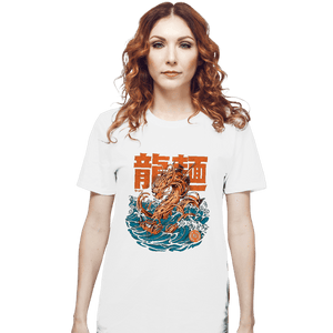 Daily_Deal_Shirts T-Shirts, Unisex / Small / White Ramen Dragon