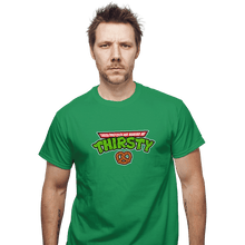 Load image into Gallery viewer, Shirts T-Shirts, Unisex / Small / Irish Green These Pretzels Are Making Me Thirsty