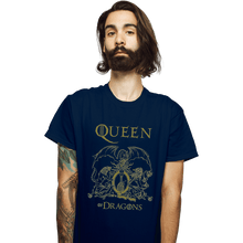 Load image into Gallery viewer, Shirts T-Shirts, Unisex / Small / Navy Queen Of Dragons
