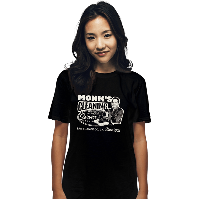 Shirts T-Shirts, Unisex / Small / Black Monk Cleaning Service